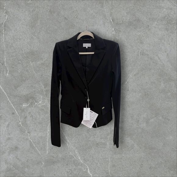 Chic Patrizia Pepe Black Tailored Two-Button Blazer NWT Sz46(US10/12 (L) Ret$488 - Picture 2 of 6